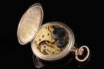 kabatas pulkstenis, "Omega", Šveice, 20. gs. sākums, sudrabs, zeltījums, 900 prove, (kopējs) 34.70 g...