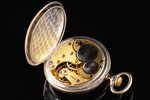 kabatas pulkstenis, "Omega", Šveice, 20. gs. sākums, sudrabs, 800 prove, (kopējs) 89.50 g, 6.3 x 5.1...