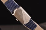 sieviešu rokas pulkstenis, futlārī, "IWC", Šveice, briljanti, platīns, (ciparnīca) 1.9 x 1.4 cm, (sī...