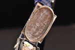 ladie's wristwatch, in a case, "IWC", Switzerland, diamonds, platinum, (dial) 1.9 x 1.4 cm, (strap)...