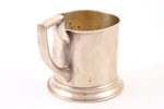tea glass-holder, silver, "Troika", 875 standard, 108.10 g, h (with handle) 8.7 cm, Ø (inside) 6.4 c...