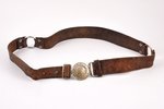 scout belt, LSCO, leather, Latvia, the 30ties of 20th cent., 88 cm...