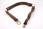 scout belt, LSCO, leather, Latvia, the 30ties of 20th cent., 88 cm...