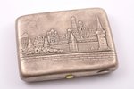 cigarette case, silver, "Moscow", 875 standard, 173.75 g, 10.9 x 8.5 x 2 cm, 1927-1954, Moscow, USSR...
