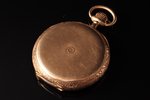 карманные часы, "Moulinet", рубеж 19-го и 20-го веков, золото, 56, 585 проба, 98.75 г, 6.9 x 5.4 см...