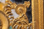 ikona, Svētais Nikolajs Brīnumdarītājs, vara sakausējuma, zeltījums, 5-krāsu emalja, Krievijas impēr...