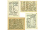 1 ruble, 3 rubles, 5 rubles, lottery ticket, 1935, 1936, 1940, USSR...