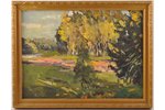 Vinters Edgars (1919-2014), Vasaras ainava, 1979 g., kartons, eļļa, 24.5 x 32.7 cm...