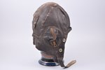каска(шлем), мотоциклетный, кожа, 30-е годы 20го века...