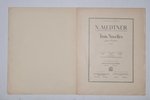 Н. Метнер, "Три Новеллы для ф.п. op. 17", обложка работы И. Билибина, 1909 г., Российское музыкально...