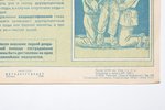poster, Learn the rules of first aid for chemical injuries, USSR, 1942, 52 x 33.8 cm, Металлургиздат...