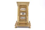 desktop calendar, bronze, Russia, the beginning of the 20th cent., h 19 cm...