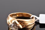 кольцо, золото, 585, 14/18 К проба, 9.46 г., размер кольца 17.25, бриллиант (Старая Европейская огра...