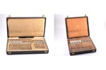 galda piederumu komplekts (60 priekšmeti), sudrabs, oriģinālās kastēs, 950 prove, 1883 - 1911 g., (k...