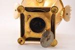 samovar, by N. N. Malikov, brass, bone, Russia, 1879, h 34 cm, weight 3900 g, not original handles a...