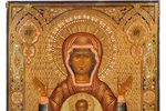 ikona, Dievmāte Parādība, dēlis, gleznojums, zeltījums, emalja, Krievijas impērija, 19. un 20. gadsi...