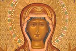 icon, Our Lady of the Sign, board, painting, guilding, enamel, Russia, the border of the 19th and th...