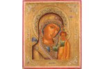 ikona, Kazaņas Dievmāte, dēlis, gleznojums, zeltījums, emaljas, Krievijas impērija, 19. un 20. gadsi...