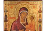 ikona, Starorusskaja Vissvētā Dievmāte, dēlis, gleznojums, zeltījums, Krievijas impērija, 35.5 x 30....