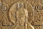 складень, Деисус, медный сплав, Российская империя, 19-й век, 37.5 x 15.9 x 1 см, 1850 г....