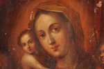icon, The Mother of God "The Three Joys", board, silver, painting, 84 standart, Russia, 1845, 31 x 2...