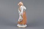 figurine, Mourning woman, porcelain, Riga (Latvia), sculpture's work, M.S. Kuznetsov manufactory, ha...
