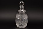 carafe, crystal, Maltsov glass factory, Russia, the beginning of the 20th cent., h (with a lid) 23.5...