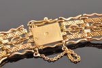 a bracelet, gold, 585 standard, 15.50 g., the item's dimensions 17 cm, the beginning of the 20th cen...