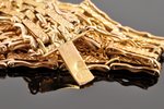 браслет, золото, 585 проба, 15.50 г., размер изделия 17 см, начало 20-го века...