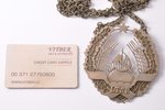judge's livery collar, LTSR (Lithuanian Soviet Socialist Republic), USSR, Lithuania, (chain) 82 cm,...