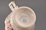 tējas pāris, porcelāns, M.S. Kuzņecova rupnīca, Krievijas impērija, 1891-1917 g., Ø (apakštasīte) 14...