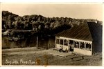 postcard, "Sigulda, River Crossing", 20-30ties of 20th cent....