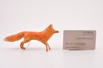 Christmas tree toy, "Fox", papier mache, 14 x 2.4 x 7 cm...
