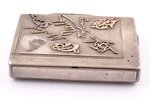 cigarette case, silver, "Horse", 84 standard, 262.95 g, 10.3 x 7.6 x 1.9 cm, Joint-stock company (as...