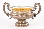 candy-bowl, silver, 84 standard, 489.45 g, gilding, 25 x 15 x 15.5 cm, 1851, Riga, Russia...