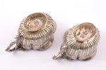 set of 2 charkas (little glasses), silver, 1792, 68.80 g, Savelyev Stepan or Semyonov Savva, Moscow,...