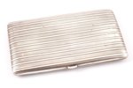 cigarette case, silver, Kirby Beard & Co, 950 standard, 179.80 g, gilding, 14.3 x 8.2 x 1.5 cm, Fran...