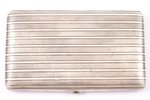 cigarette case, silver, Kirby Beard & Co, 950 standard, 179.80 g, gilding, 14.3 x 8.2 x 1.5 cm, Fran...