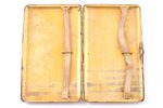 etvija, sudrabs, Kirby Beard & Co, 950 prove, 179.80 g, apzeltījums, 14.3 x 8.2 x 1.5 cm, Francija...