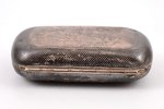cigarette case, silver, "Troika", 84 standard, 83.75 g, niello enamel, gilding, 8.8 x 5.1 x 2.6 cm,...