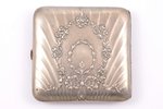 cigarette case, silver, 950 standard, 76.25 g, 8.5 x 8.9 x 1.8 cm, France...