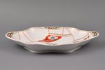 decorative plate, hand painted, porcelain, M.S. Kuznetsov manufactory, handpainted by Beata Shenberg...