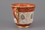 tējas pāris, porcelāns, Gardnera porcelāna rūpnīca, Krievijas impērija, ~1830 g., Ø (apakštasīte) 13...