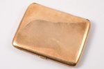 cigarette case, W&H Co, gold filled, metal, USA, the beginning of the 20th cent., 10.5 x 8 cm...