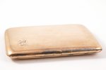 cigarette case, W&H Co, gold filled, metal, USA, the beginning of the 20th cent., 10.5 x 8 cm...