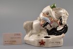 figurine - inkstand, "Death to Fascism", porcelain, USSR, Porcelain factory of Gorodnitsa, the 30tie...