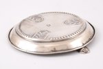 ashtray, silver, 875 standard, 45.95 g, Ø 10.1 cm, by J. Bētiņš, the 20-30ties of 20th cent., Riga,...