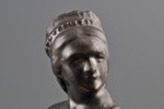 figurine, Girl wearing national costume, ceramics, Lithuania, USSR, Kaunas industrial complex "Daile...