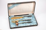 fish serving set, silver, 3 items, 875, 900 standard, total weight of items 229.65, 27.4 / 24.9 / 20...