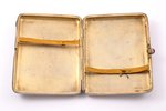 cigarette case, silver, gold overlay, 875 standard, 233.70 g, 11 x 8.5 x1.8 cm, by Robert Pone, the...